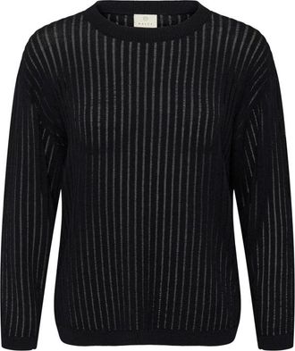 Kaffe Maglieria Girocollo - - Knitwear - Donna - Nero - M