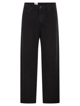 Carhartt Work in Progress Aaron Relaxed Fit schwarze Denim-Jeans