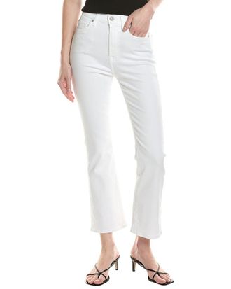 7 For All Mankind High-Waist White Slim Kick Jean