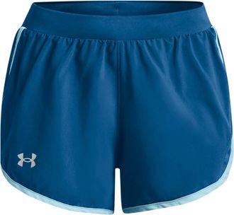 Under Armour Womens Fly by 2.0 Running Shorts, (426) Varsity Blue/Blizzard/Reflective, XL