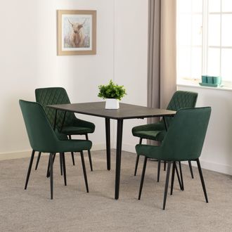 Seconique Marlow & Avery Dining Set in Emerald