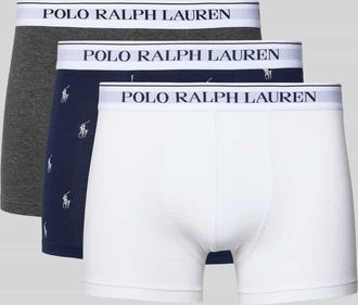 Ralph Lauren Skinny Fit Boxershorts aus Baumwoll-Mix im 3er-Pack in Weiss, Gr&ouml;&szlig;e XXL