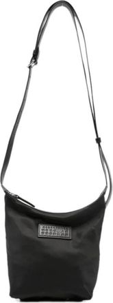 Maison Margiela Numerieke Verticale Crossbody Tas - Dames - Schoudertassen - Zwart - ONE Size - Leer - Tassen
