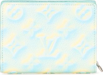 Louis Vuitton Blue Yellow Leather Wallet (Bi-Fold) (Pre-Owned)