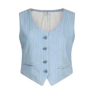 Liu Jo Vests, female, Blue, Size: S Sky Blue Vest