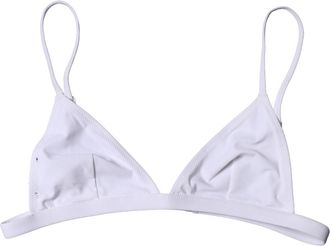 Dolce & Gabbana Womens Top White Nylon Triangle Swimwear Beachwear Bikini Elastane