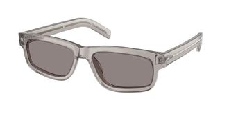 Prada Grey Rectangular Mens Sunglasses PR B11S 10J03D 57