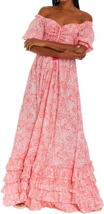 Allison New York Sienna Maxi Dress In Pink Rose