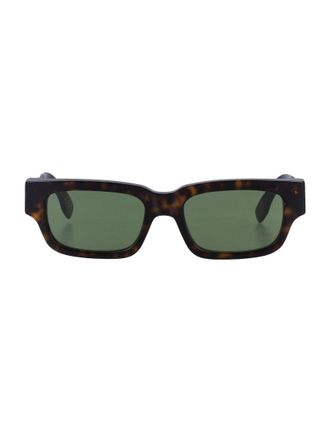 Retro Superfuture Roma Rectangular Tortoiseshell Sunglasses