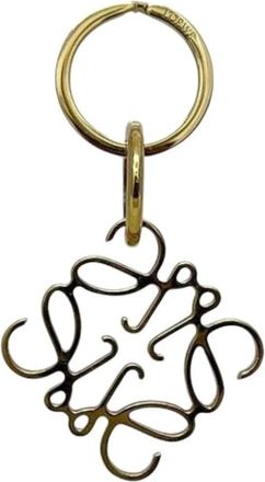 Loewe Pre-owned Metalen Sleutelhanger - unisex - Vintage Accessoires - Geel - ONE Size - Vintage