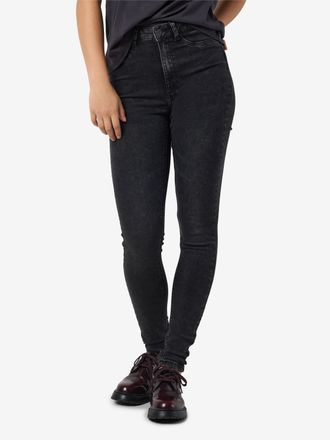 Noisy May High-waist-Jeans NOISY MAY NMCALLIE HW SKINNY JEAN VI481BL FWD NOOS, Damen, Gr. 25, L&auml;nge 32, schwarz, Denim/Jeans, Obermaterial: 75% Baumwolle, 18% P