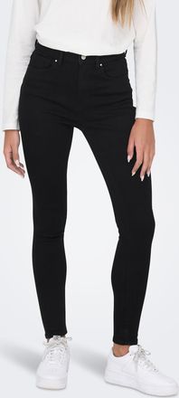 Only Skinny-fit-Jeans ONLY ONLMILA HW SK ANK DNM BJ380 NOOS, Damen, Gr. 26, L&auml;nge 34, schwarz, Denim/Jeans, Obermaterial: 94% Baumwolle, 4% Polyester, 2% E