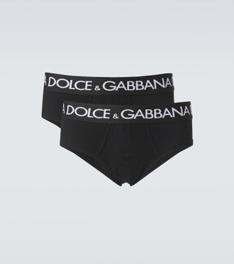 Dolce & Gabbana Set of 2 cotton-blend jersey briefs