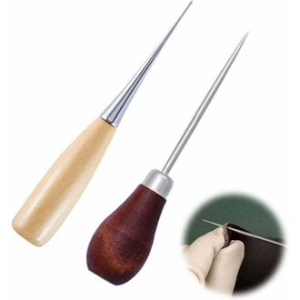OEM Punz&oacute;n Con Mango De Madera, Punz&oacute;n Sin Ojo, Punz&oacute;n De Costura Diy, Herramientas De Perforaci&oacute;n Manuales Para Trabajos En Cuero, Costura A Mano, Triump