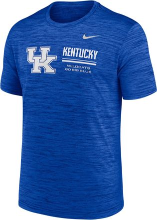 Nike Kentucky Sideline Velocity Nike Mens Dri-FIT College T-Shirt in Blue | 02ER4EVNKY-PCW