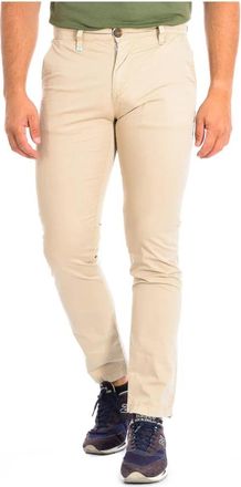 La Martina Recht Gesneden Lange Broek - Heren - Chinos - Beige - W31 - Katoen - Broeken