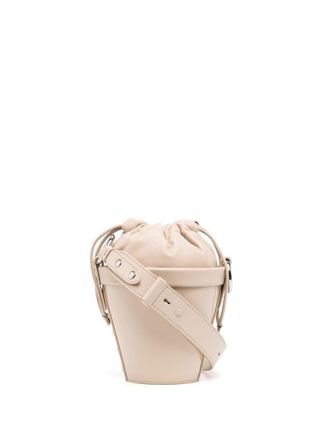 Maison Margiela Fire kleine leren bucket-tas - Bruin