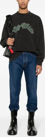 Off-white Mens Jeans Off White - Medium Blue Cotton - Size 30 (Waist)