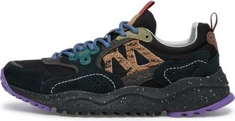 Flower Mountain Solin Uni Sneakers - unisex - Sneakers - Zwart - 44 EU - Leer - Schoenen
