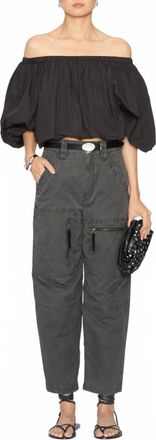 Isabel Marant Bertille Off-Shoulder Top In Black