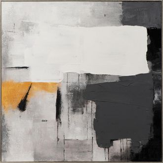 Schubiger M&ouml;bel Bild Big White Brushstroke