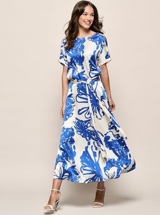 Mart Visser Hannah Print Rok Kobalt / Off White