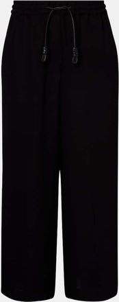 Loewe Pantaloni cropped in cady a gamba larga