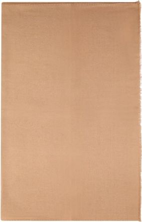 Max Mara Zijden Wollen Sjaal - Dames - Wintersjaals - Beige - ONE Size - Wol - Accessoires