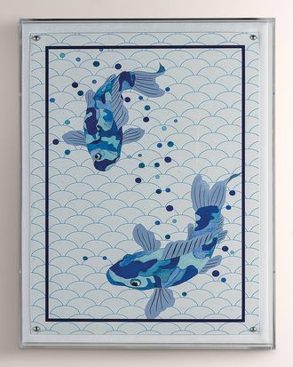 Port 68 Blue Koi II Giclee Wall Art