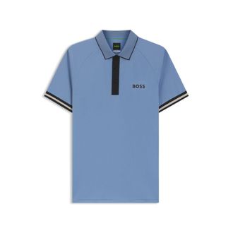 BOSS Active slim-fit polo shirt with moisture management