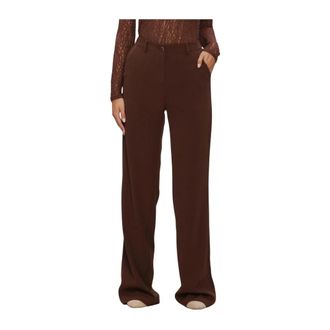 Ydence Ydence - Broek Solange Tall - Dames - Broeken - Bruin - Maat: XS Poliester