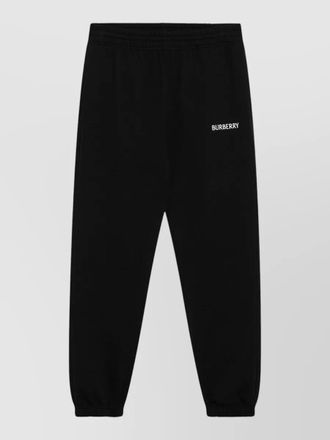 Burberry jogging trousers logo elastic waistband cuffs