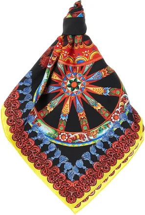 Dolce & Gabbana Multicolor Silk Womens Scarf