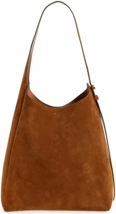 Tory Burch Suede Hobo Bag in Caramel at Nordstrom