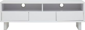 Premier Housewares Moritz White High Gloss Media Cabinet