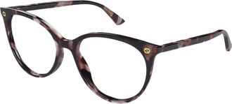 Gucci Gg 0093O Optisch Montuur - Dames - Brillen - Bruin - 53 MM - Accessoires