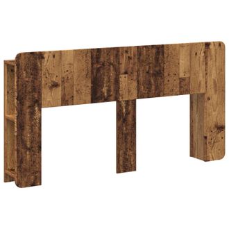 vidaXL Cabecero Con Armario Madera Envejecida Madera De Ingenier&iacute;a Vidaxl