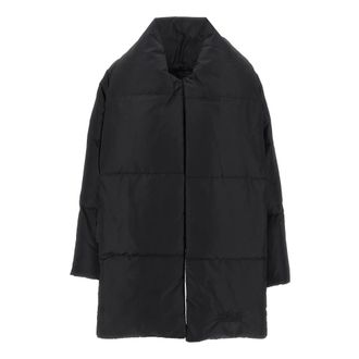 Maison Margiela Down Jackets, female, Black, S, Scarf Down Jacket