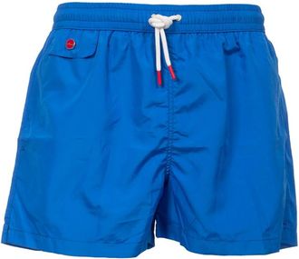 Kiton Korte Polyester Strand Boxer Zwemkleding - Heren - Strandmode - Blauw - 2XL - Polyester - Badmode