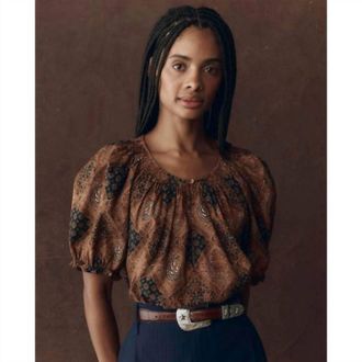 The Great. Womens The Moorland Top In Beige