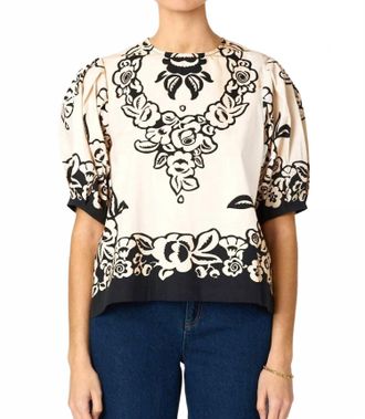 Cleobella Kinsley Blouse In Botanico Print