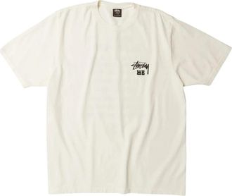 St&uuml;ssy Relaxed Crew T-Shirt - Heren - T-shirts - Wit - L - Katoen - Tops