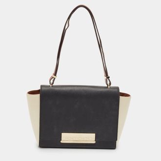 Carolina Herrera Tricolor Leather Casati Shoulder Bag