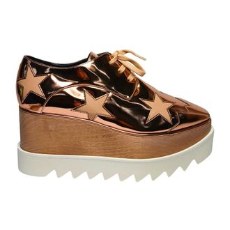 Stella McCartney Elyse Platform Wedge - Dames - Schoenen - Roze - Maat: 37 EU Leer