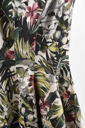 Philipp Plein COUTURE vestito a trapezio ITS YOUR DECISION stampa floreale senza manica Philipp Plein
