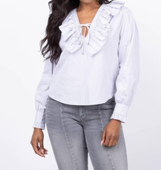Sundays Thais Top In Titanium Stripe