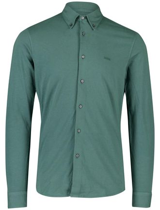 HUGO BOSS Boss Orange slim fit jersey overhemd groen