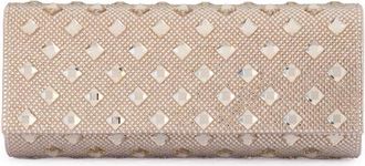 Olga Berg Bridget Crystal Clutch in Champagne at Nordstrom