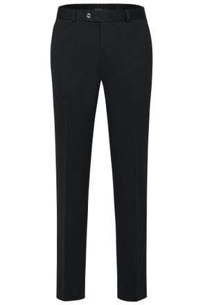 Bugatti Anzughose BUGATTI, Herren, Gr. 58, Normalgr&ouml;ssen, blau (marine), 66% Polyester, 21% Viskose, 10% Polyamid, 3% Elasthan, unifarben, gerade, unten schma