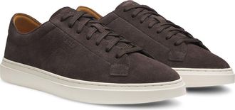 BOSS Kieran Suede Low Top Sneaker in Dark Brown Suede at Nordstrom, Size 9
